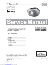 Philips MCS235 Service Manual