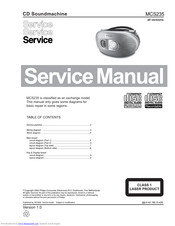 Philips MCS235 Service Manual