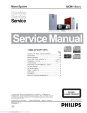 Philips MCM119/05/12 Service Manual