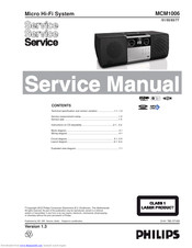 Philips MCM1006/55 Service Manual