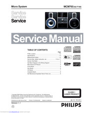 Philips MCM785 Service Manual