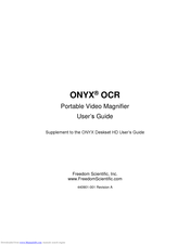 Freedom Scientific ONYX OCR User Manual