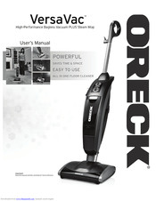 Oreck VersaVac User Manual