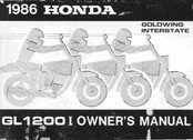 Honda GL1200 1986 Owner's Manual