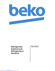 Beko FBI 5851 Manual