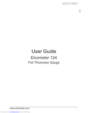 Elcometer 124 User Manual