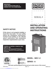 Pacific Energy NEO 1.2A SERIES Installation And Operating Instructions Manual