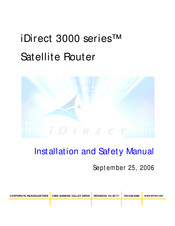 iDirect 3000 series Installation And Safety Manual