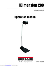 Rice Lake IDIMENSION 200 Operation Manual