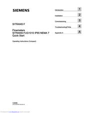 Siemens Sitrans FUG1010 Operating	 Instruction