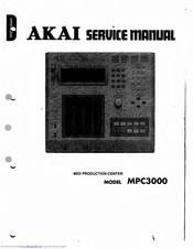 Akai MPC 3000 Service Manual