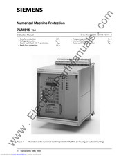 Siemens 7UM515 Instruction Manual