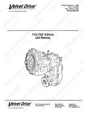 Velvet Drive 72C Service Manual