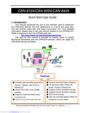 ICP DAS USA CAN-8424 Quick Start User Manual