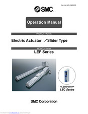 SMC Corporation LEF Series Operation Manual