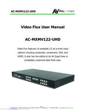 AVProConnect AC-MXMV122-UHD User Manual
