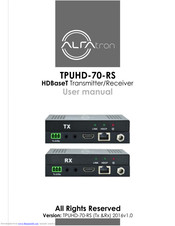 Alfatron tpuhd-70-rs User Manual