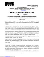 Australian Railway Kits NSWGR C34 4-6-0 Instruction Manual