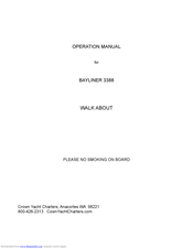 Bayliner 3388 Operation Manual