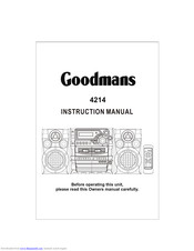 Goodmans 4214 Instruction Manual