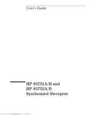 HP 83752 User Manual