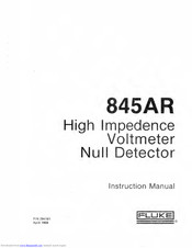 Fluke 845AR Instruction Manual