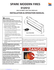 Spark modern fires 612 Installation & Operation Manual