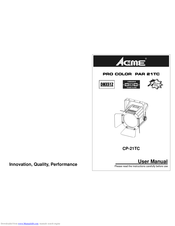 Acme CP-21TC User Manual