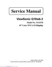 ViewSonic Q19wb-3 Service Manual