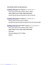Kramer WX-1 User Manual