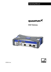 QUANTUM X CX27 Operating Manual