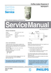 Philips HD7634/71 Service Manual