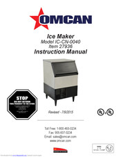 Omcan IC-CN-0040 Instruction Manual