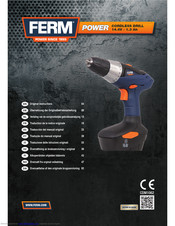 Ferm CDM1062 Original Instructions Manual