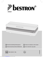 Bestron DS1800S User Instructions