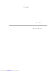 Nyx Mobile Alter User Manual