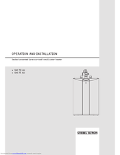 STIEBEL ELTRON SHC 10 AU Operation And Installation Manual