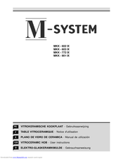 M-system MKK - 603 IX User Instructions
