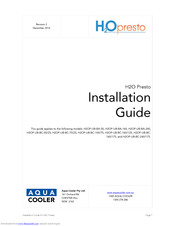 Aqua Cooler H2OP-UB-BC-100/75 Installation Manual