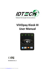 IDTECH vivopay kiosk iii User Manual
