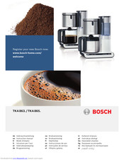 Bosch TKA 863. Instruction Manual