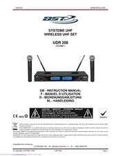 BST UDR 208 Instruction Manual