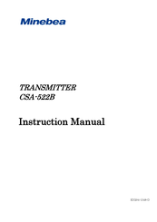 Minebea CSA-522B Instruction Manual