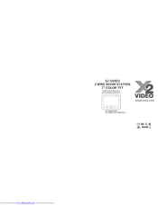 X2 Digital Wireless Systems X2-VIDEO-200 User Manual