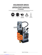 HOLEMAKER Holemaker SM3X3 Operator's Manual