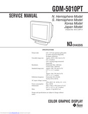 Sun Microsystems GDM-5010PT Service Manual
