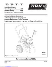 Titan Performance Series 1650e Operating Manual