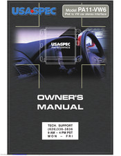 USA SPECS PA11-VW6 Owner's Manual