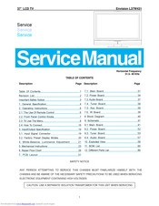 AOC envision L37W431 Service Manual