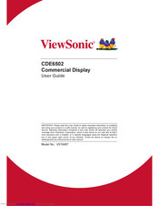 ViewSonic CDE6502 User Manual